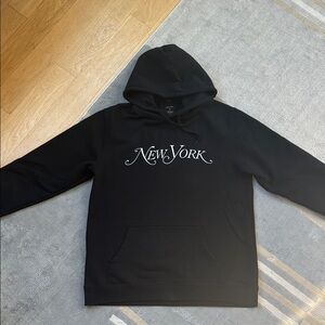 Black New York Pullover Hoodie Sweatshirt